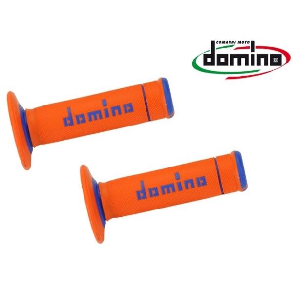 domino ドミノ オフロード エクストリーム グリップ カラー：オレンジ×ブルー ハンドル
