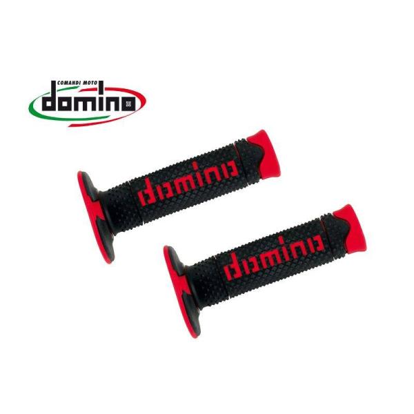 domino ドミノ オフロード DSH グリップ カラー：ブラック×レッド ハンドル