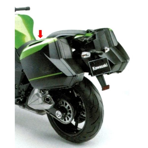 カワサキ（Kawasaki） パニアケースカバー カラー：メタリックカーボン