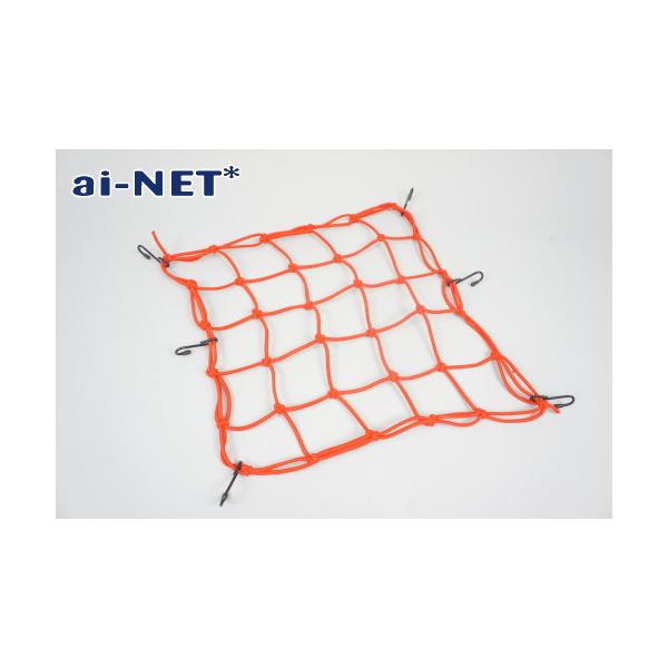 ai-net アイネット ツーリングネット 40cm×40cm カラー：レッド