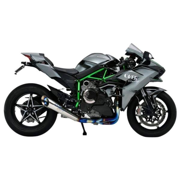 OVER│NINJA H2 (15-)│レーシングチタン メガホン マフラー OVER RACING（オーバーレーシング） OVER オーヴァー レーシングチタン