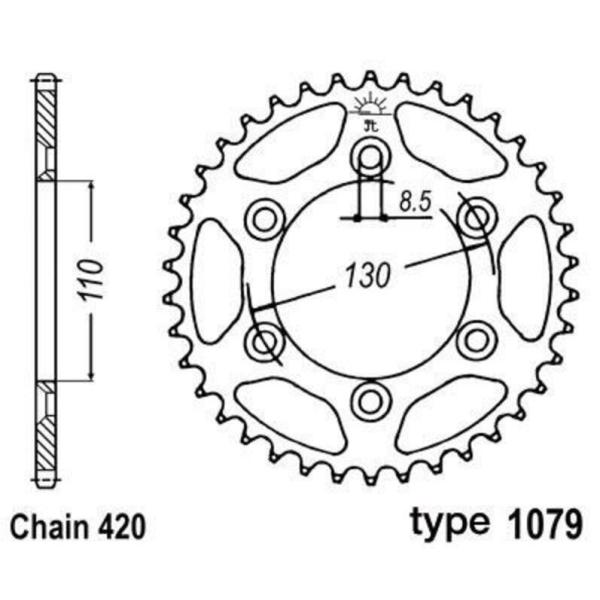 B1 r[ Steel Standard Rear Sprocket - 420 SUPERMOTARD SUPERMOTO 50 CPI huXvPbgEAXvPbg 쓮n