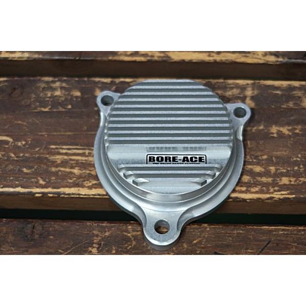 BORE ACE ボアエース フィルターカバー カラー：シルバーアルマイト SR YAMAHA ヤマハ オイルフィルターカバー エンジンパーツ エンジン