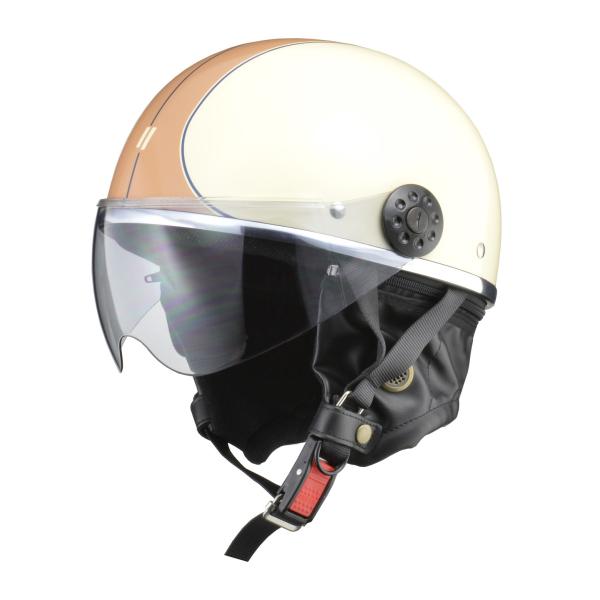 他サイト： LEAD工業 リード工業 O-ONE(オーワン) シールド付ハーフヘルメット 半帽タイプヘルメット ヘルメットの商品画像