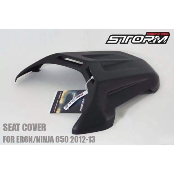STORM AEROPARTS �X�g�[���G�A���p�[�c �V�[�g�J�o�[ �J���[�Fblack ninja 650 Er6n KAWASAKI �J���T�L �V�[�g�֘A �O��