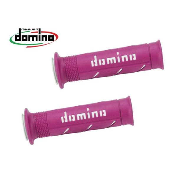 domino ドミノ ストリートタイプ グリップ カラー：ピンク×ホワイト オンロードモデル ハンドル