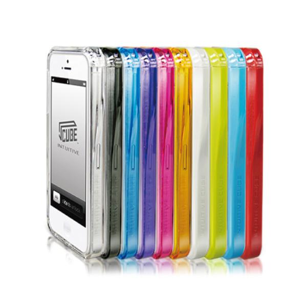 Intuitive Cube CgDCeBuL[u BveN^[ iPhone5/5Sp {[_[O[v J[FTransparent Orange X}[gtHP[X dq@