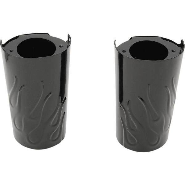 Drag Specialties �h���b�O�X�y�V�����e�B�[�Y �t�H�[�N�X���C�_�[�J�o�[ �u���b�N FLM 2014-17 �yCOVER SLDR BLK 14-17 [0411-0131]�z �T�X�y���V���� �����