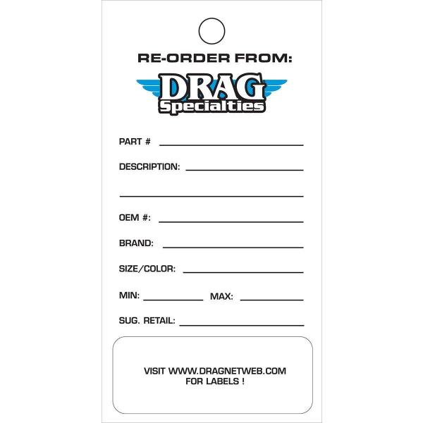 Drag Specialties �h���b�O�X�y�V�����e�B�[�Y DS���F�E�I�[�_�[�C�����@���g�[���[�^�O �yDS RE-ORD INVENTORY TAGS [9904-0425]�z ���̑��O�b�Y