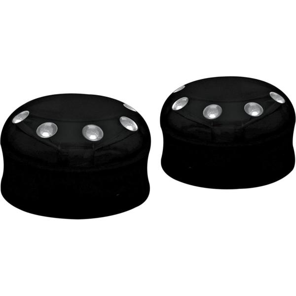 COVINGTONS �R�r���O�g�� �A�N�X���L���b�v �f�B���v�� �u���b�N FLST 2003-2017�p�yCAPS AXLE DIM03-17FLHT BL [0214-0541]�z �O��