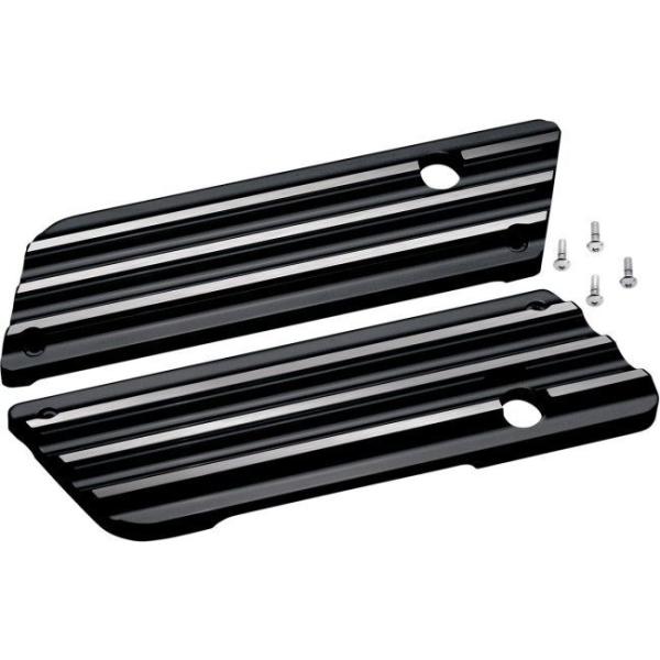 COVINGTONS RrOg b`Jo[ tB ubN yLATCH COVER FINNED BLACK [3501-0323]z HARLEY-DAVIDSON n[[_rbh\ O