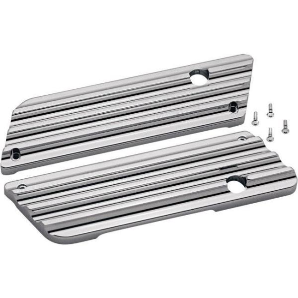 COVINGTONS RrOg b`Jo[ tB N[ yLATCH COVER FINNED CHROME [3501-0324]z HARLEY-DAVIDSON n[[_rbh\ O
