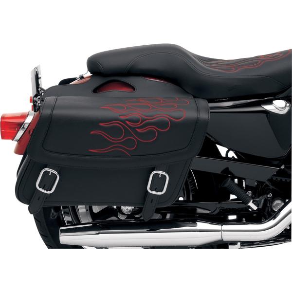 SADDLEMEN �T�h������ �T�h���o�b�O �t���[�� ���b�h MD �ySADDLEBAG�CFLAME RED [3501-0215]�z �T�C�h�o�b�O �ԑ̗p�o�b�O�E�P�[�X