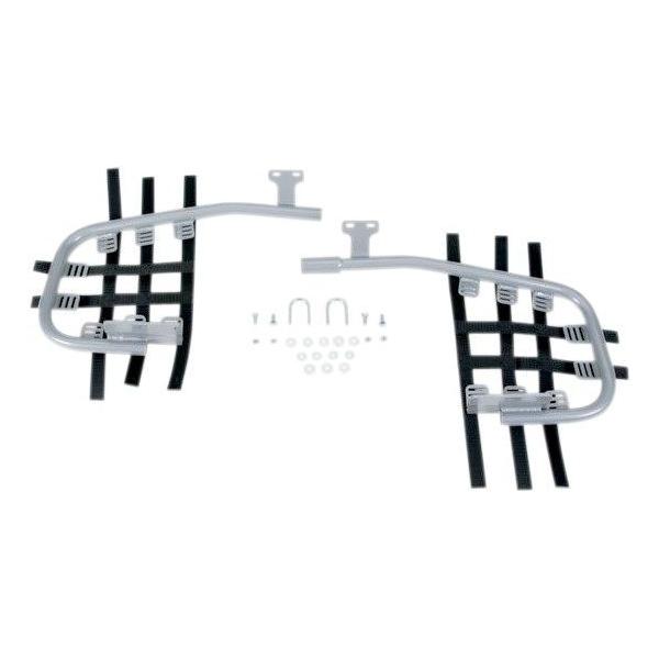 DG PERFORMANCE f[W[ptH[}X X`[ ito[ Vo[/ubN ySTEEL NERF BARS SIL/BLK [D54-6260]z LT-Z250 Quad Sport Z 2004 - 2009