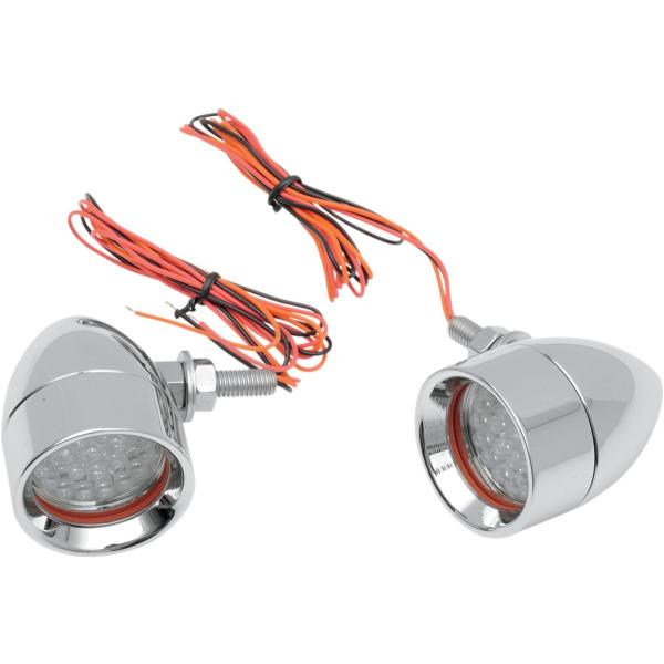 CUSTOM DYNAMICS �J�X�^���_�C�i�~�b�N�X ���C�g �~�j�u���b�g�� �N���[�� ���b�h �yLIGHT BULLET MINI CHR RED [2040-1235]�z �E�C���J�[ ���Η� �d���n