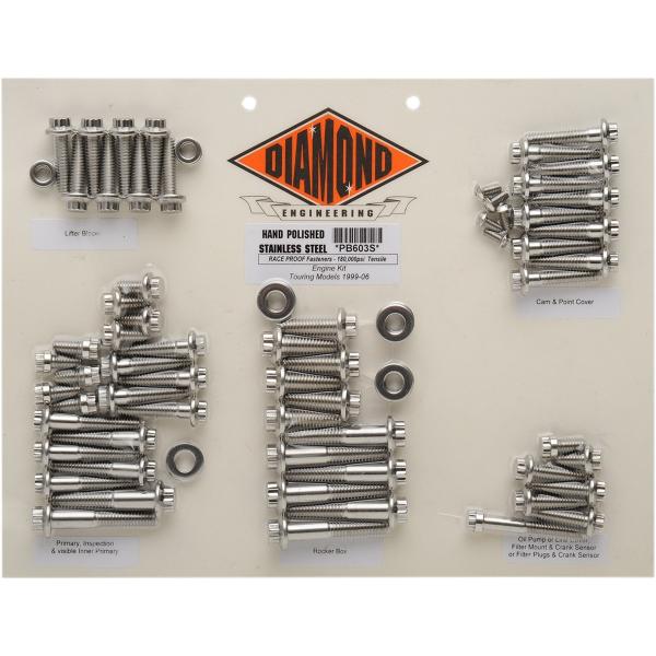 DIAMOND ENGINEERING _CAhGWjAO {gLbg99-06 FLT MTR yBOLT KIT 99-06 [2401-0143]z HARLEY-DAVIDSON n[[_rbh\