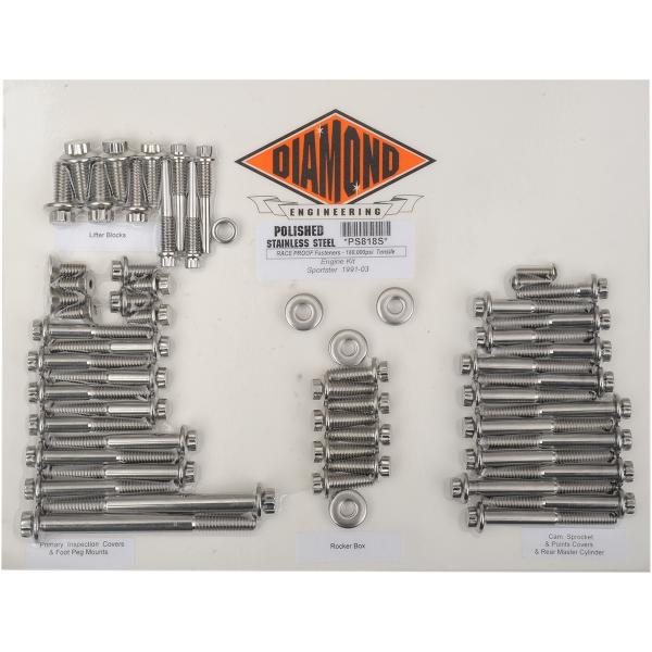 DIAMOND ENGINEERING �_�C�A�����h�G���W�j�A�����O �{���g�L�b�g�G���W�� XL 91-03 �yBOLT KIT ENGINE [2401-0845]�z HARLEY-DAVIDSON �n�[���[�_�r�b�h�\��