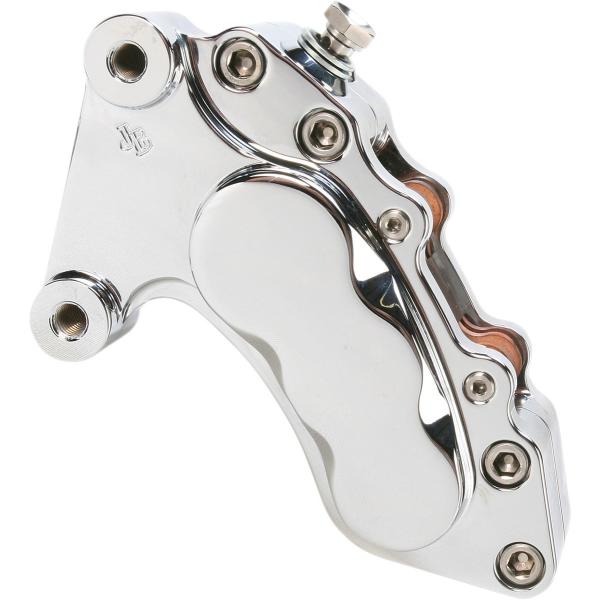 Chrome Front Brake Calipers Pair Parts Harley Dual Disc