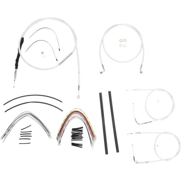 MAGNUM }Oi CONTROL CABLE KIT SC2 [0610-0859] Dyna Wide Glide (EFI) - FXDWG 2007 2008 2010 2011 HARLEY-DAVIDSON n[[_rbh\ u[L