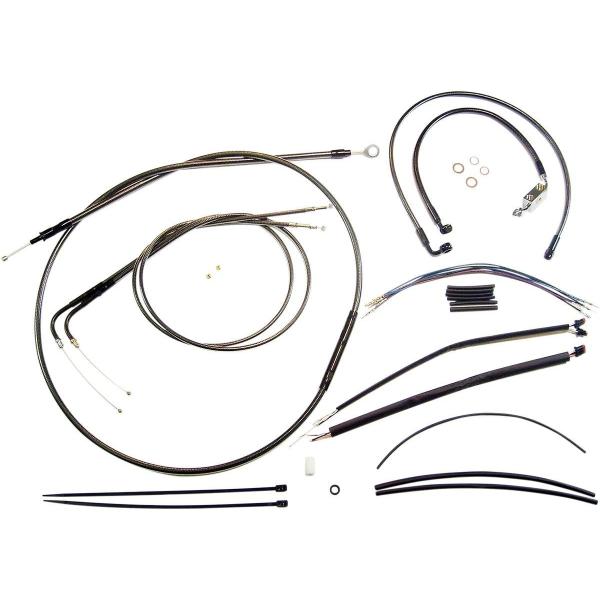 MAGNUM �}�O�i�� CONTROL CABLE KIT BP [0610-0985] Dyna Street Bob (EFI) - FXDB 2012 2017 Super Glide Custom FXDC 2014 �u���[�L