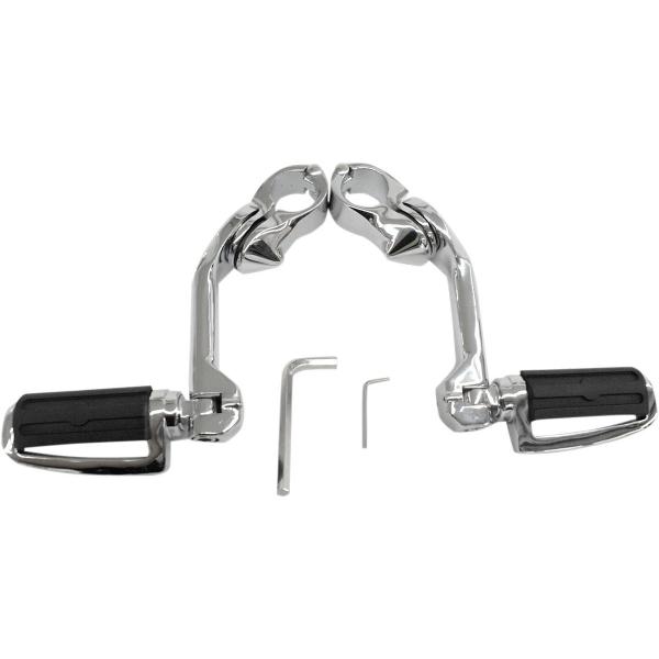RIVCO PRODUCTS ���u�R�v���_�N�c HIGHWAY PEGS MNT CHROME [1624-0324] Spyder RS 2008 - 2013 RS-S �t�b�g�y�O �X�e�b�v �����