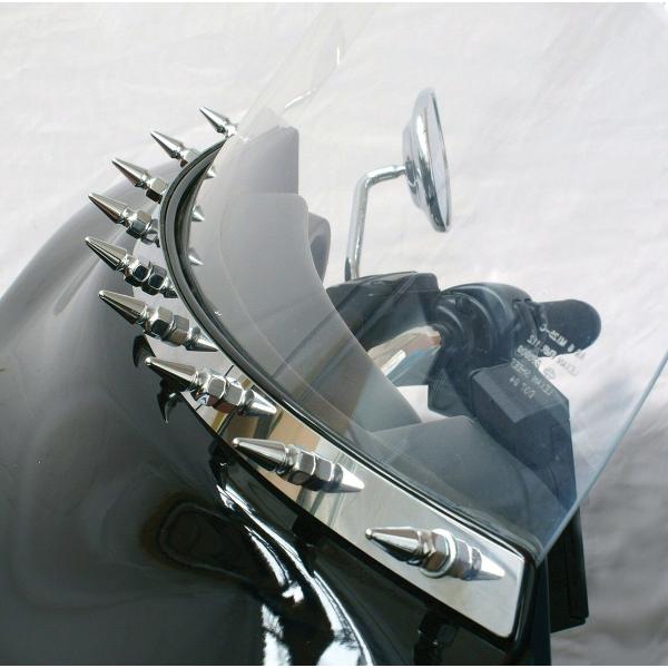 RIVCO PRODUCTS uRv_Nc WINDSHIELD TRIM HD SPIKE [2350-0413] HARLEY-DAVIDSON n[[_rbh\ XN[ O