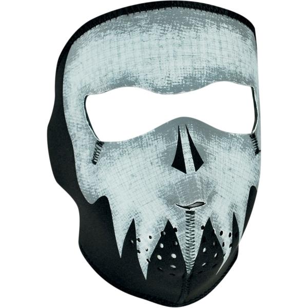 ZAN HEADGEAR UwbhMA FACE MASK GREY SKULL GLOW tFCX}XN Ap