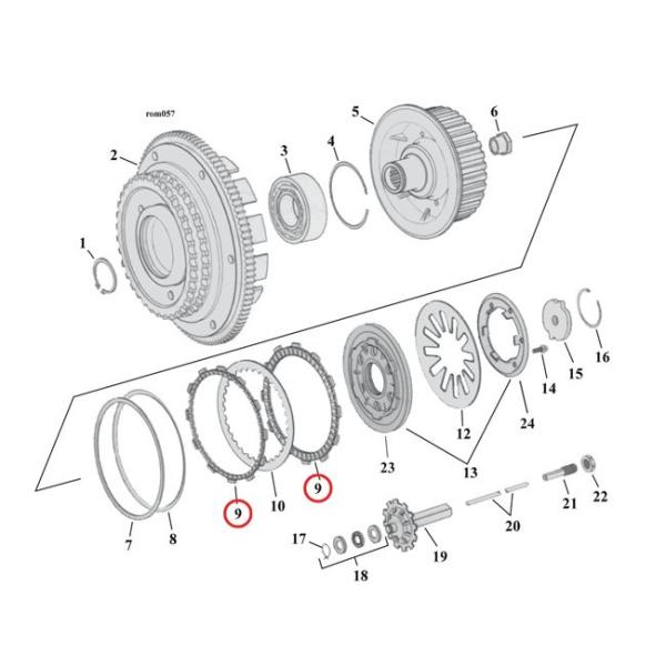 ALTO PRODUCTS Agv_Nc CLUTCH PLATE SET KEVLAR 98-16 BDTD (EXCLD 15-16 WITH AS CLUTCH) HARLEY-DAVIDSON n[[_rbh\ 쓮n