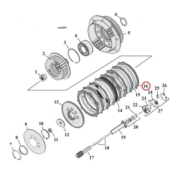 ALTO PRODUCTS Agv_Nc CLUTCH PLATE SET RED EAGLE 90-97(NU)BDTD 91-16 XL 08-12(NU)XR1200 HARLEY-DAVIDSON n[[_rbh\ 쓮n