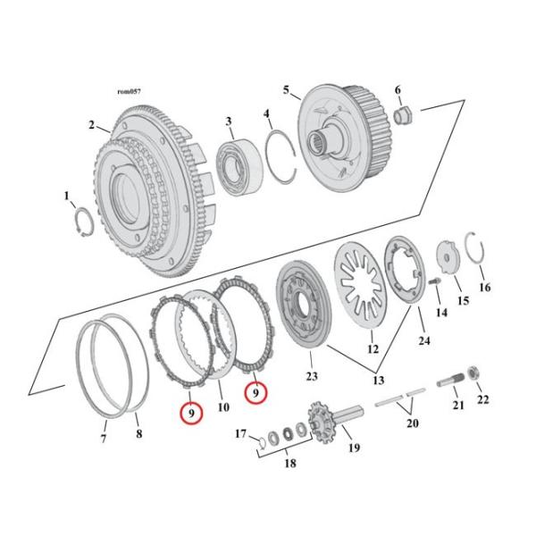 ALTO PRODUCTS Agv_Nc KRYPTONITE X-TRA PLATE CLUTCH KIT 98-16 BDTD (EXCLD 15-16 WITH AS CLUTCH) HARLEY-DAVIDSON n[[_rbh\
