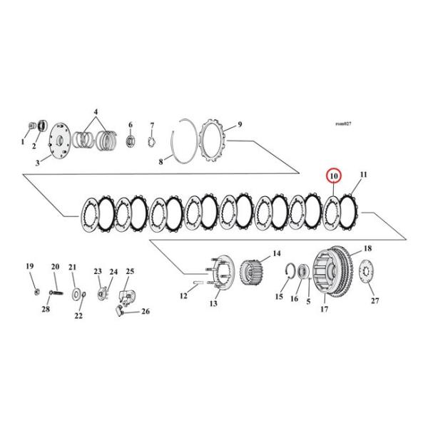 ALTO PRODUCTS Agv_Nc STEEL CLUTCH PLATE SET 71-E84 XL(NU) HARLEY-DAVIDSON n[[_rbh\ ̑Nb`IvVECi 쓮n