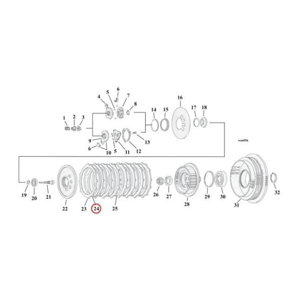 ALTO PRODUCTS Agv_Nc STEEL CLUTCH PLATE SET 90-97(NU)BDTD 91-16 XL 08-12(NU)XR1200 HARLEY-DAVIDSON n[[_rbh\ 쓮n