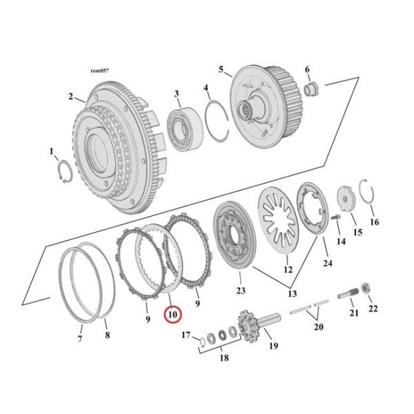 ALTO PRODUCTS Agv_Nc STEEL CLUTCH PLATE SET 98-16 BDTD (EXCLD 15-16 WITH AS CLUTCH) HARLEY-DAVIDSON n[[_rbh\ 쓮n