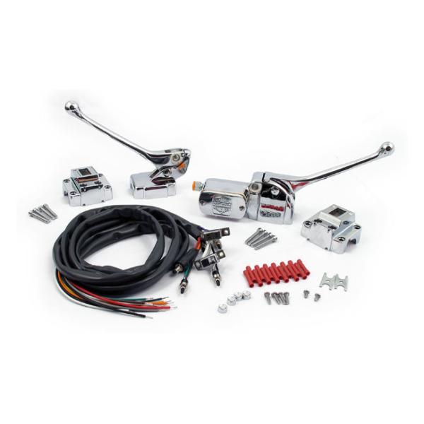 MCS �G���V�[�G�X �n���h���o�[ �R���g���[���L�b�g�yHANDLEBAR CONTROL KIT�z COLOR�FCHROME�^CHROME SWITCHES �� WIRING 72-81 B�DT�D XL(NU) �n���h��