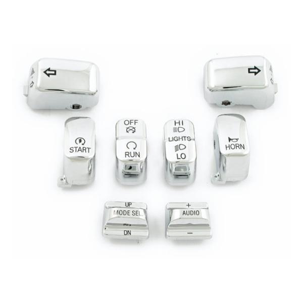 MCS �G���V�[�G�X �n���h���o�[ �X�C�b�`�L���b�v�L�b�g�yHANDLEBAR SWITCH CAP KIT�z 96-13 FLHT FLHTC FLHX (MODELS W�^O CRUISE CONTROL) �n���h��