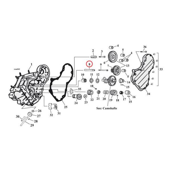 MCS �G���V�[�G�X �V���t�g�T�[�L�b�g�u���[�J�[�M�A�ySHAFT CIRCUIT BREAKER GEAR�z 36-69 B�DT�D (NU) HARLEY-DAVIDSON �n�[���[�_�r�b�h�\�� �G���W���p�[�c