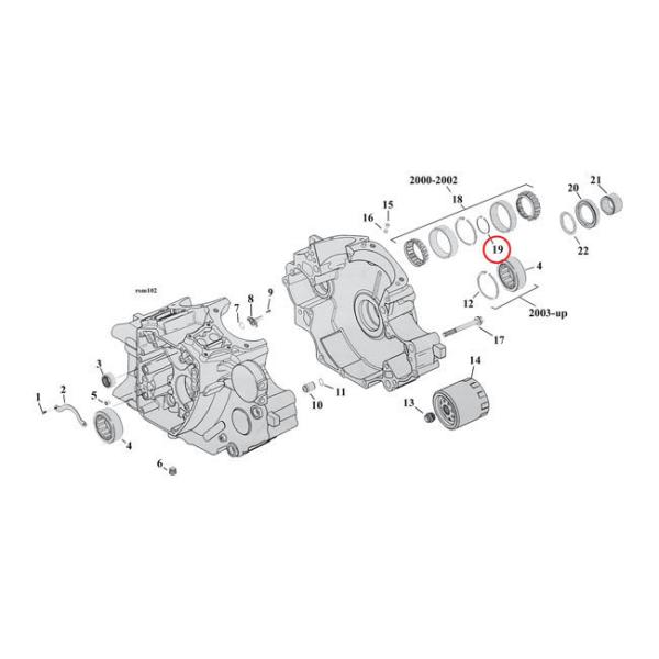 MCS GV[GX Xy[T[xAO SPR SHySPACER SH BEARINGz SIZEF0D112 INCH 69-02 BDTD TC^B(NU) HARLEY-DAVIDSON n[[_rbh\