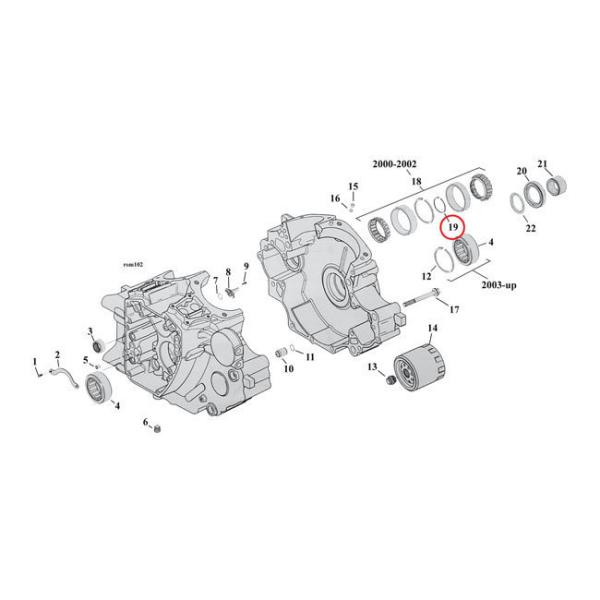 MCS GV[GX Xy[T[xAO SPR SHySPACER SH BEARINGz SIZEF0D116 INCH 69-02 BDTD TC^B(NU) HARLEY-DAVIDSON n[[_rbh\