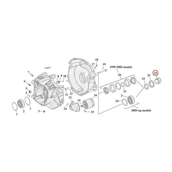 MCS GV[GX XvPbgVtgXy[T[ySPACER SPROCKET SHAFTz 03-05 FLT(NU) HARLEY-DAVIDSON n[[_rbh\ ~bVEMA GW
