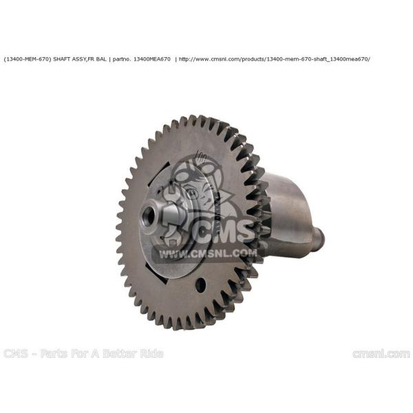 CMS �V�[�G���G�X (13400-MEM-670) SHAFT ASSY�CFR BAL VTX1300S 2003 (3) AUSTRALIA / RBM CANADA REF ENGLAND EUROPEAN DIRECT SALES FRANCE HONDA �z���_