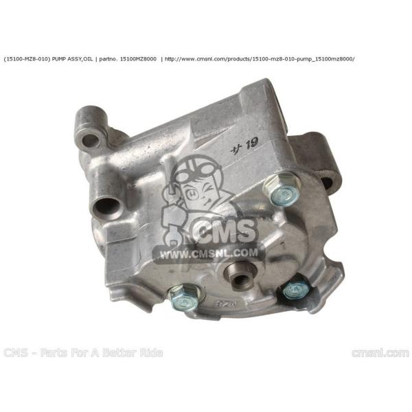 CMS V[GGX (15100-MZ8-010) PUMP ASSYCOIL VT600C SHADOW VLX 2001 (1) USA 2002 (2) 2003 (3) 2004 (4) 2005 (5) 2006 (6) VT600CD DELUXE GW