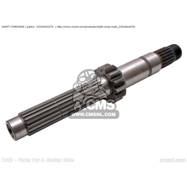 CMS V[GGX (23210-KSC-A10) SHAFT COMPCMAIN CRF250X (4) EUROPEAN DIRECT SALES / CMF USA (6) (7) AUSTRALIA (8) (9) (B) TYPE 2 HONDA z_
