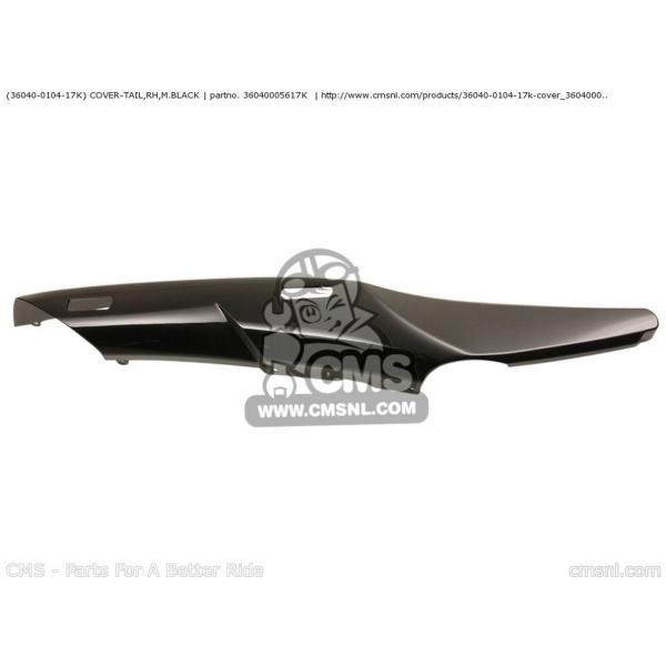 CMS �V�[�G���G�X (36040010217K) COVER-TAIL�CRH�CM.BLACK ZG1400A9F CONCOURS 14 USA / ABS ZG1400B9F KAWASAKI �J���T�L �V�[�g�J�E���E�e�[���J�E�� �O��