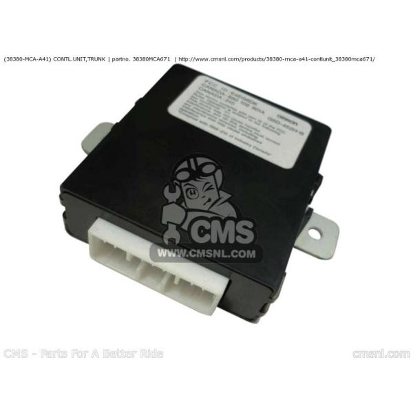 CMS �V�[�G���G�X (38380-MCA-A41) CONTL.UNIT�CTRUNK GL1800 GOLDWING (1) USA (2) (3) (4) GL1800A CANADA / CMF HONDA �z���_ ���̑��d���p�[�c �d���n
