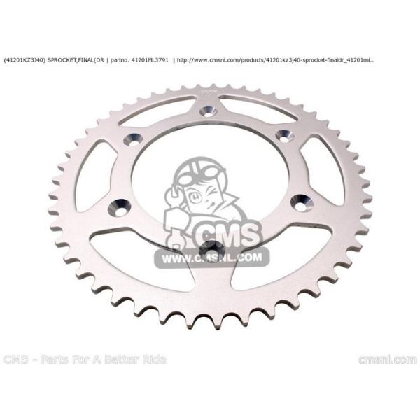 CMS �V�[�G���G�X (41201-KZ3-J40) SPROCKET�CFINAL(DR CR500R 2000 (Y) AUSTRALIA EUROPEAN DIRECT SALES / CMF USA 2001 (1) HONDA �z���_ �쓮�n