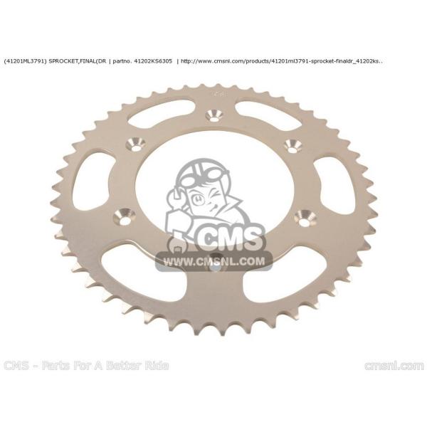 CMS �V�[�G���G�X (41201-KZ3-J40) SPROCKET�CFINAL(DR CR500R 2000 (Y) AUSTRALIA EUROPEAN DIRECT SALES / CMF USA 2001 (1) HONDA �z���_ �쓮�n