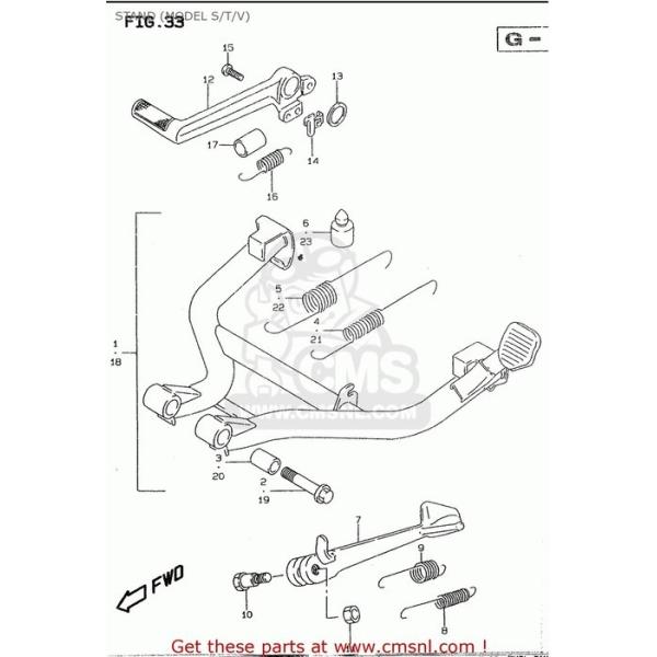 CMS V[GGX (4231027E01) STANDCPROP SUZUKI XYL TChX^h t[