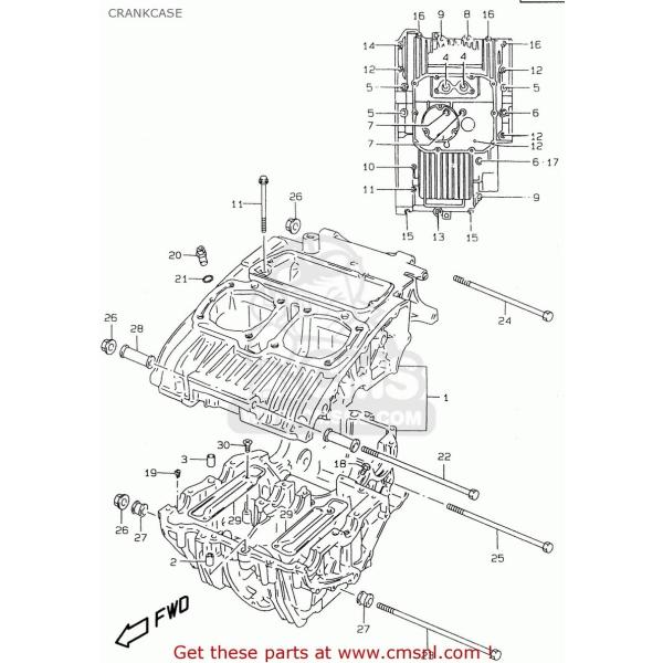 CMS V[GGX (1130144891) CRANKCASE SET SUZUKI XYL NNP[X GWp[c GW