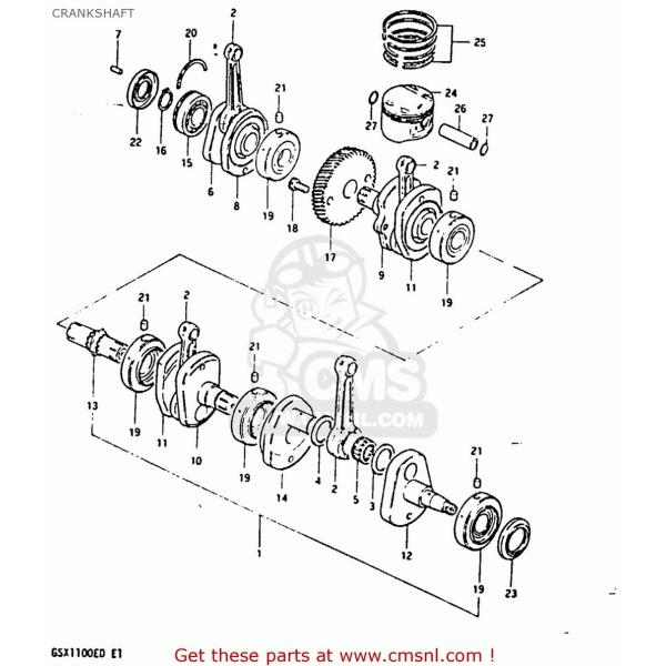 CMS �V�[�G���G�X (12161-49302) CONNECTING ROD GS1100E 1980 (T) USA (E03) 1981 (X) 1982 (Z) 1983 (D) GS1100ES GS1100LT SUZUKI �X�Y�L �R�����b�h