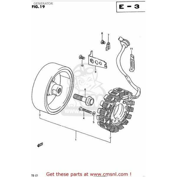 CMS �V�[�G���G�X (31401-47030) STATOR ASSEMBLY GS450GA 1982 (Z) USA (E03) 1983 (D) SUZUKI �X�Y�L ���M�����[�^�[�E���N�`�t�@�C�� �d���n